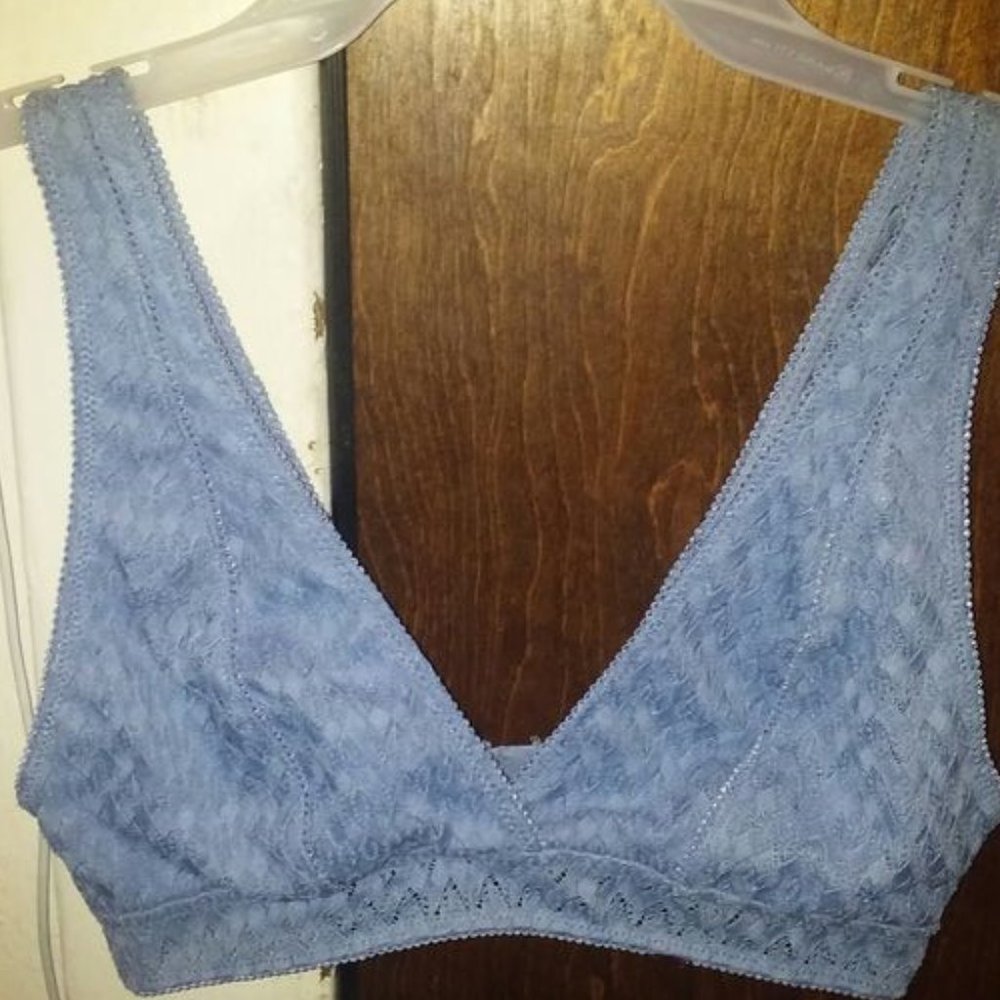 Blue Lace Bra